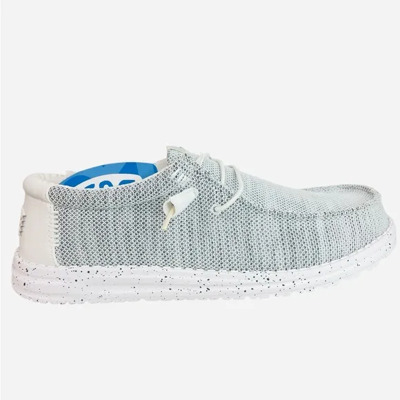 Hey Dude Wally Sox Storm White Mens Comfort Casual Shoes Size 12