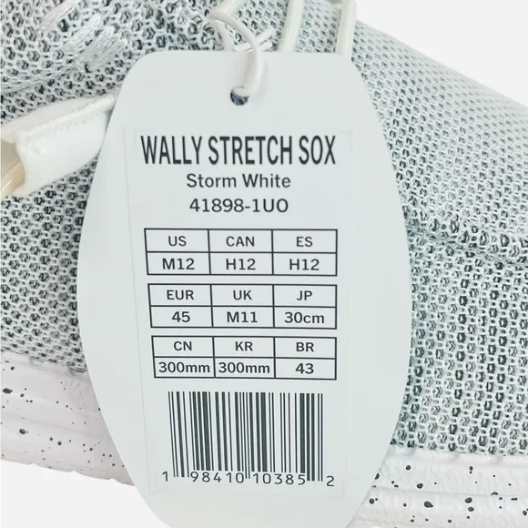 Hey Dude Wally Sox Storm White Mens Comfort Casual Shoes Size 12