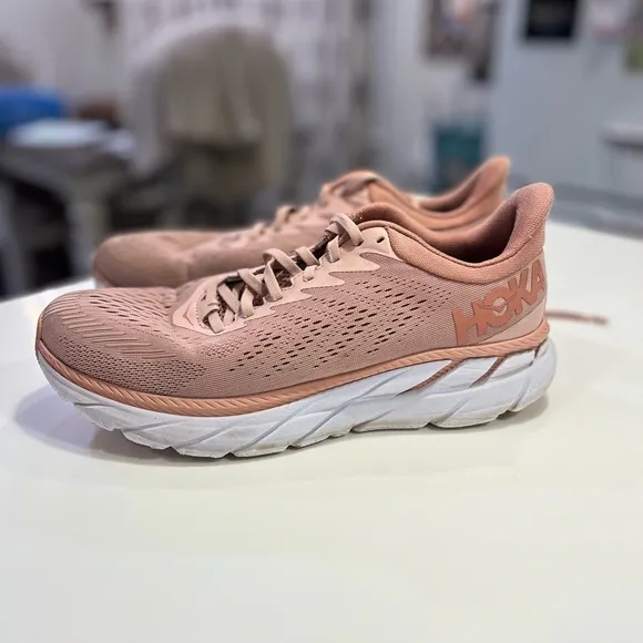 Hoka Clifton 7 Blush/Rose Running Shoes