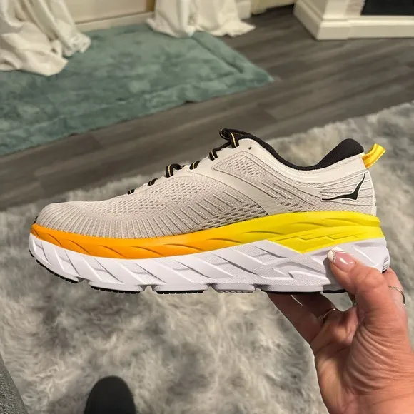 Hoka Men's Running Shoes - White and Yellow