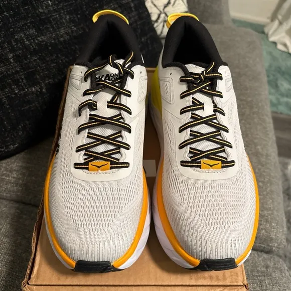 Hoka Men's Running Shoes - White and Yellow