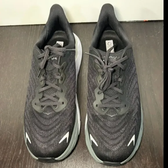 Hoka One One Arahi 6 Running Shoes Sneaker Black/White/Grey Mens Size 12.5D