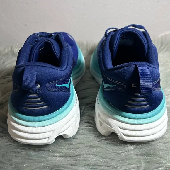 Hoka One One Bondi 8 Summer Song Country Air Blue Running Sneakers Sz 10B