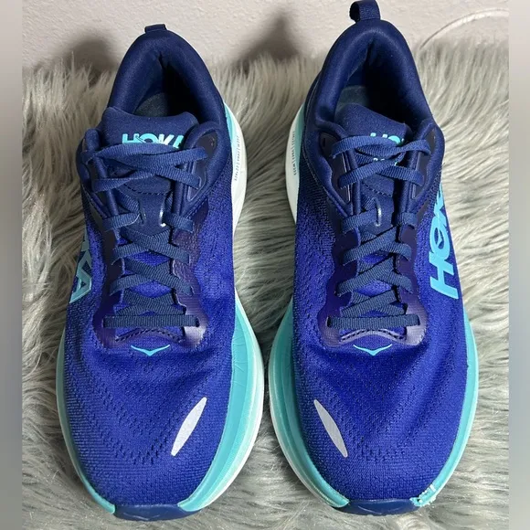 Hoka One One Bondi 8 Summer Song Country Air Blue Running Sneakers Sz 10B