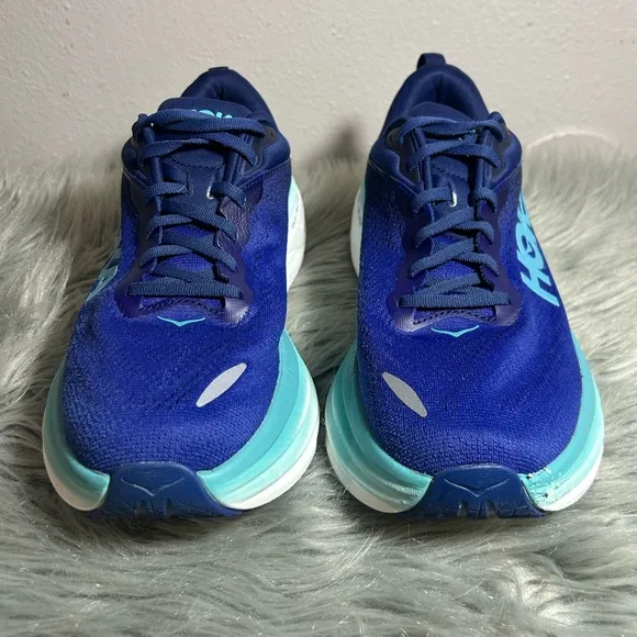 Hoka One One Bondi 8 Summer Song Country Air Blue Running Sneakers Sz 10B
