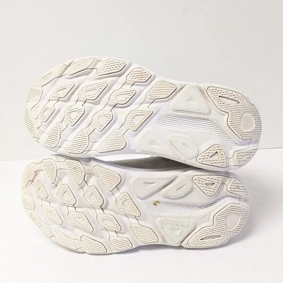 Hoka One One Clifton 9 Running Shoes, White, Women's 7 Wide