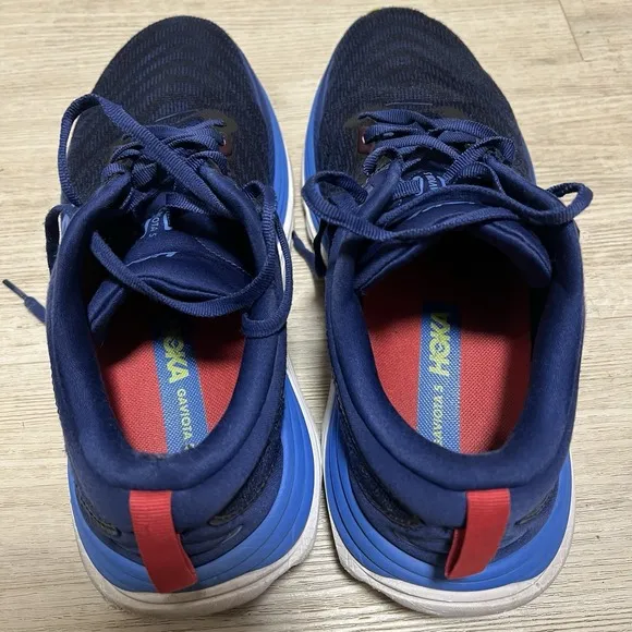 Hoka One One Gaviota 5 Mens 10 D Shoes Blue Running Walking Sneaker 1127929 BBES