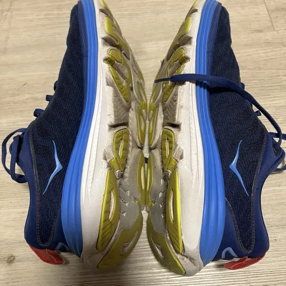 Hoka One One Gaviota 5 Mens 10 D Shoes Blue Running Walking Sneaker 1127929 BBES
