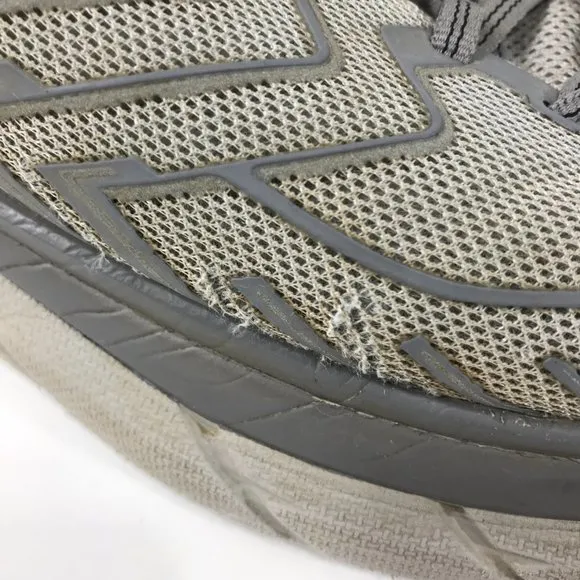 Hoka One Shoes Men's 12 Gray Clifton Running Athletic 1108409 SLVR Sneakers
