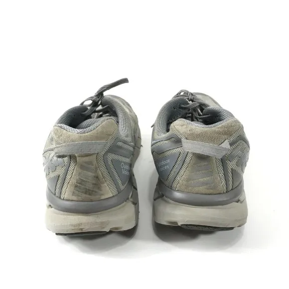 Hoka One Shoes Men's 12 Gray Clifton Running Athletic 1108409 SLVR Sneakers