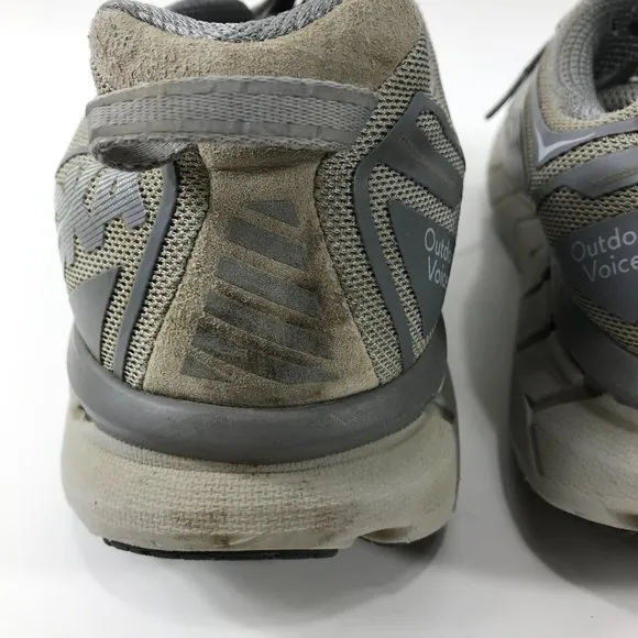 Hoka One Shoes Men's 12 Gray Clifton Running Athletic 1108409 SLVR Sneakers