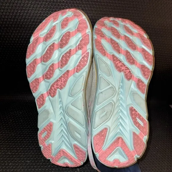 Hoka X Free People Movement Clifton 8 Green Pink Athletic Shoes Men’s Size 11D