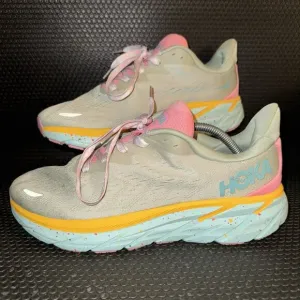 Hoka X Free People Movement Clifton 8 Green Pink Athletic Shoes Men’s Size 11D