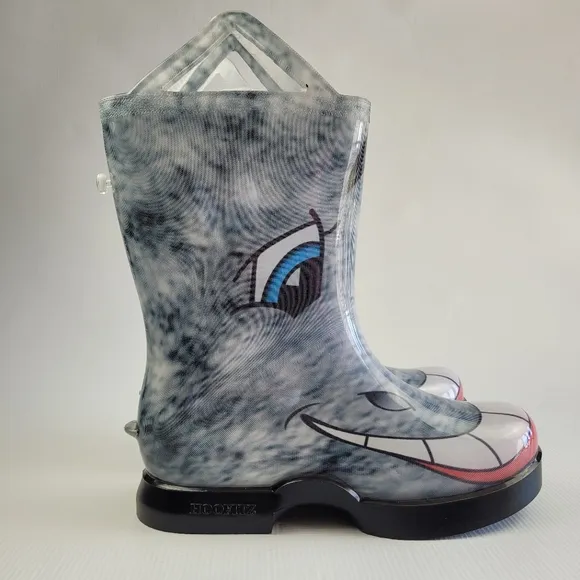 HOOFITZ Kids Dapple Grey Horse Rain Boots Waterproof Size 3