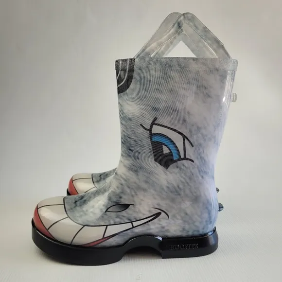 HOOFITZ Kids Dapple Grey Horse Rain Boots Waterproof Size 3