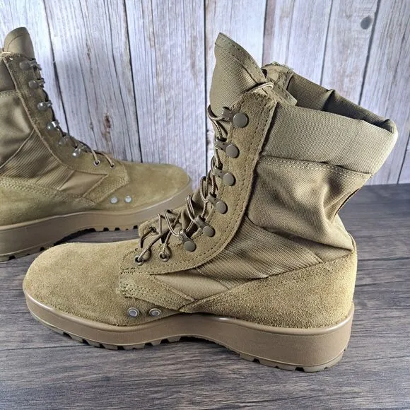 Hot Weather Army Combat Boot Vibram Men’s Sz 12.5 R Coyate 798 (VGC)