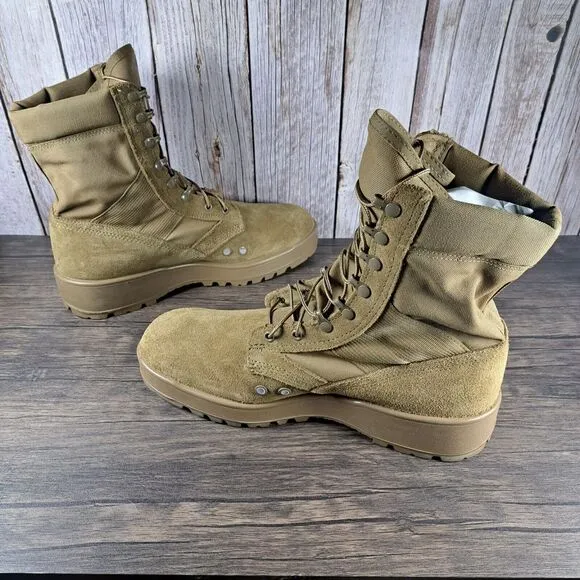 Hot Weather Army Combat Boot Vibram Men’s Sz 12.5 R Coyate 798 (VGC)