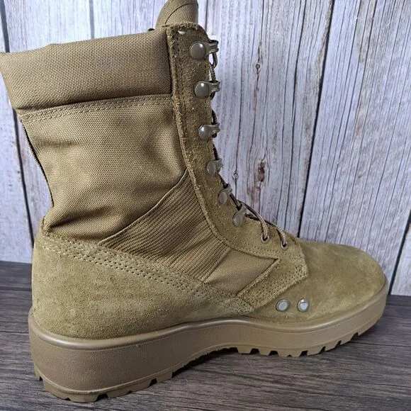 Hot Weather Army Combat Boot Vibram Men’s Sz 12.5 R Coyate 798 (VGC)