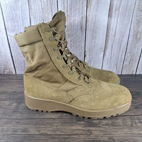 Hot Weather Army Combat Boot Vibram Men’s Sz 12.5 R Coyate 798 (VGC)