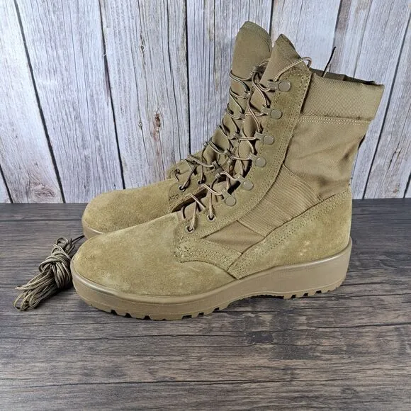 Hot Weather Army Combat Boot Vibram Men’s Sz 12.5 R Coyate 798 (VGC)