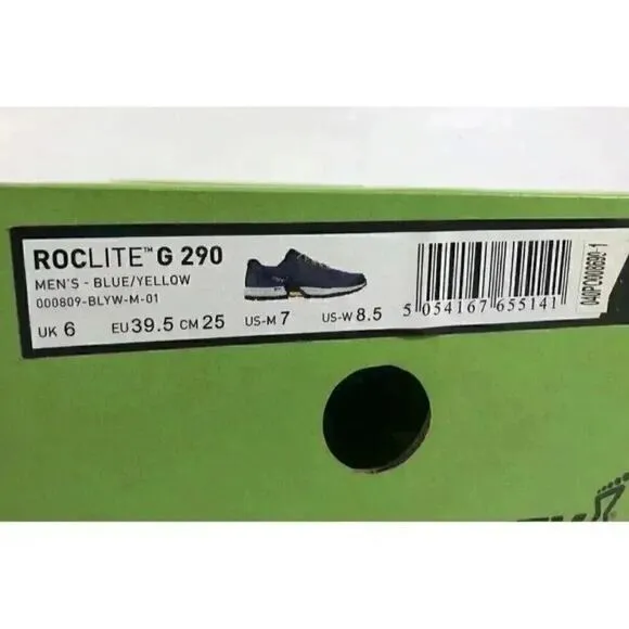 Inov-8 Roclite G 290 V2 Mens Blue Athletic Hiking Shoes Size M 7 W 8.5 NIB