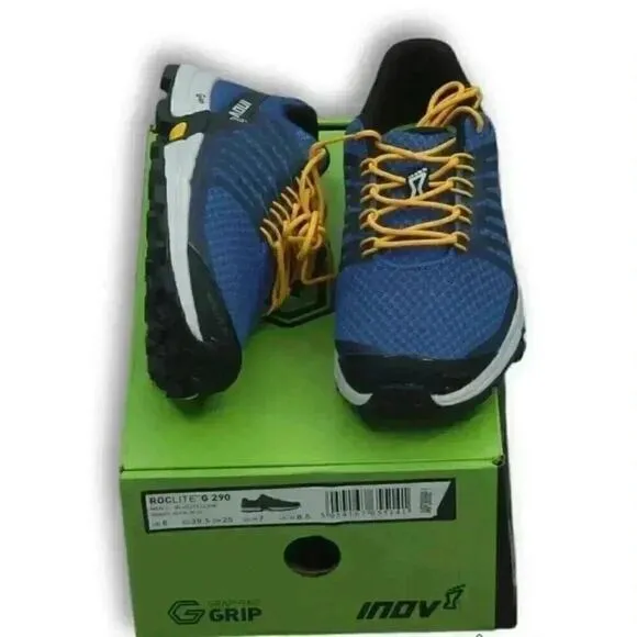 Inov-8 Roclite G 290 V2 Mens Blue Athletic Hiking Shoes Size M 7 W 8.5 NIB