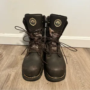 Irish Setter Red Wing Boots Mens Camo Hunting Shoes Size‎ 10 Thinsulate Hunt