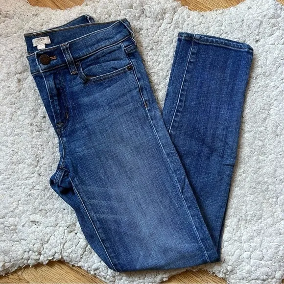 J. Crew Toothpick Skinny Medium Wash Denim Blue Jeans Style #02643 Size 27