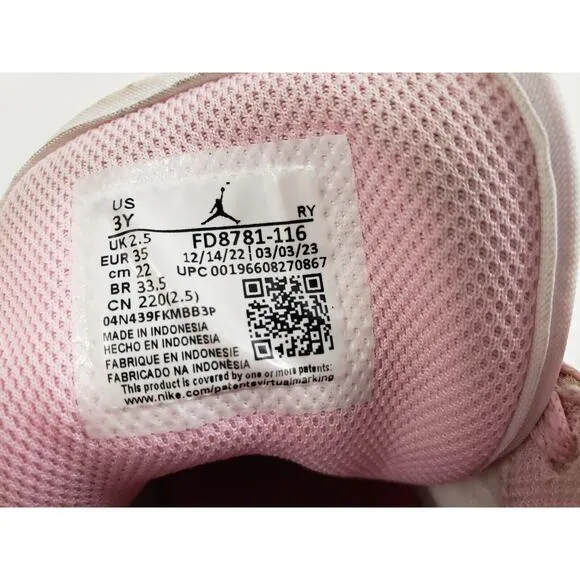 (J5) Nike Air Jordan 1 Mid Fierce Pink Girls Youth Shoes 3Y Barbie FD8781-116