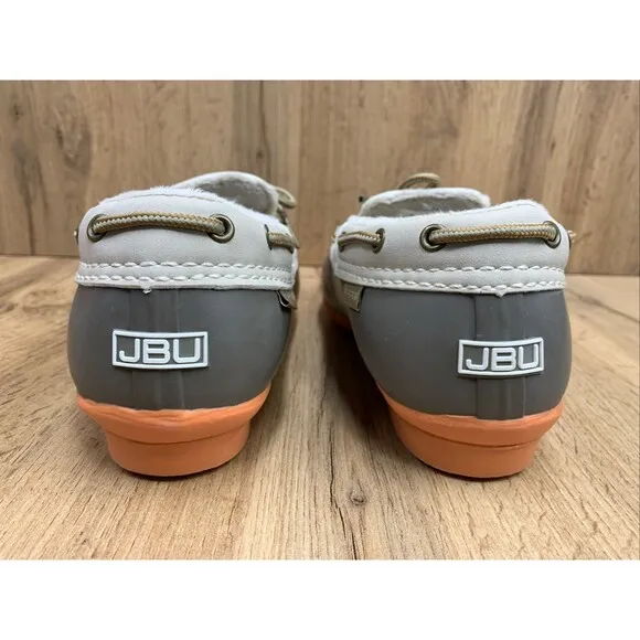 JBU Gwen Womens Size 9M Tan/Brown Orange Low Duck Shoes Weather Ready Rubber