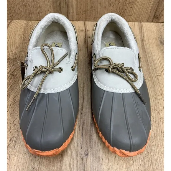JBU Gwen Womens Size 9M Tan/Brown Orange Low Duck Shoes Weather Ready Rubber
