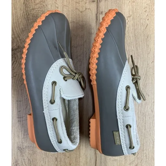 JBU Gwen Womens Size 9M Tan/Brown Orange Low Duck Shoes Weather Ready Rubber