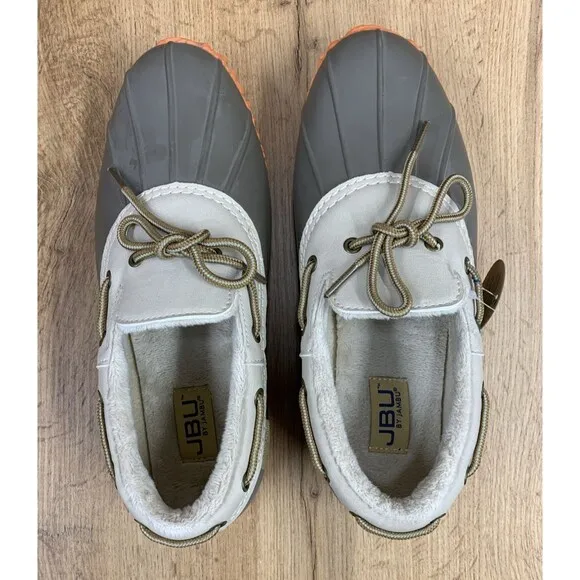 JBU Gwen Womens Size 9M Tan/Brown Orange Low Duck Shoes Weather Ready Rubber