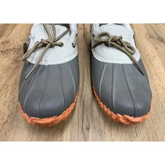 JBU Gwen Womens Size 9M Tan/Brown Orange Low Duck Shoes Weather Ready Rubber