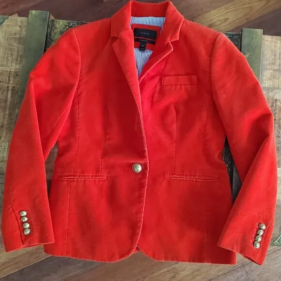 J.CREW Campbell Blazer in Corduroy Size 6 Petite
