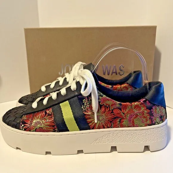 Johnny Was Downtown Jacquard Sneakers Shoes 10 Biya JWLA 3J Workshop MSRP $268