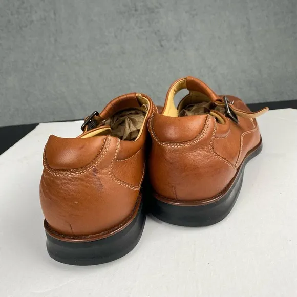 Johnston &amp; Murphy Fisherman Men's size 12 M Sandal Shoes Brown Leather,Outdoor