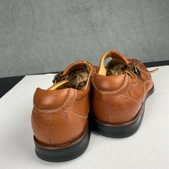 Johnston &amp; Murphy Fisherman Men's size 12 M Sandal Shoes Brown Leather,Outdoor