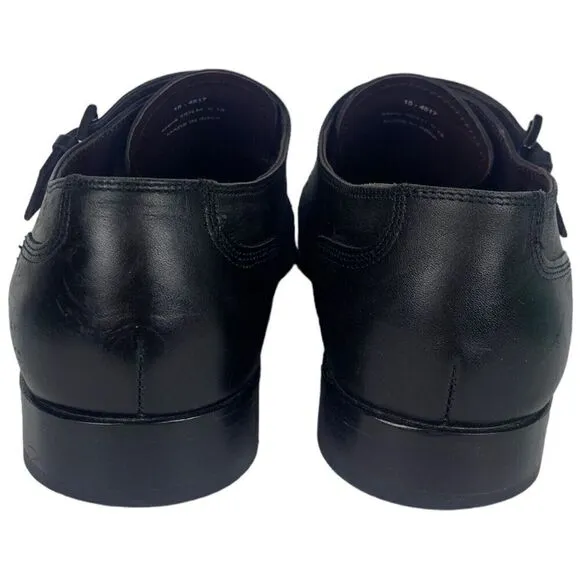 Johnston &amp; Murphy Hawthorn Double Monk Strap Dress Shoes Mens Size 10.5 Black