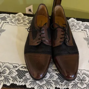 Johnston &amp; Murphy Men's Black and Brown Oxford Shoes