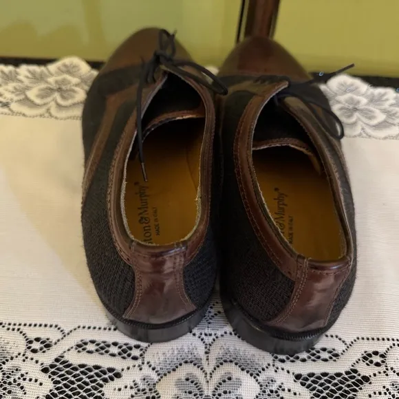 Johnston &amp; Murphy Men's Black and Brown Oxford Shoes