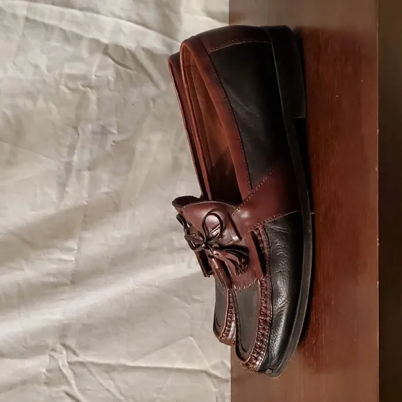 Johnston Murphy Men's Aragon II Black-Brown, 11.5