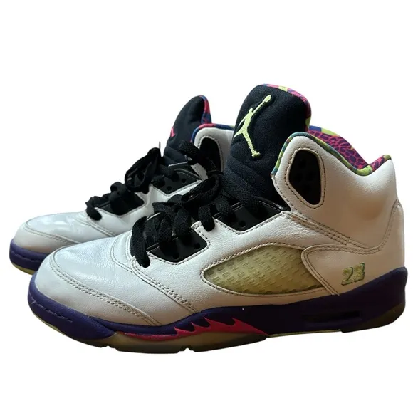 Jordan 5 Retro GS Alternate Bel Air 2020 Size 7Y Boys/Girls Used DB3024-100