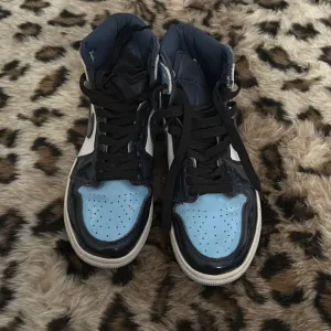Jordan Athletic Shoes - Black and Light Blue