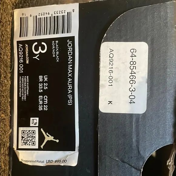 Jordan Black Mid-Top Sneakers Leather Upper