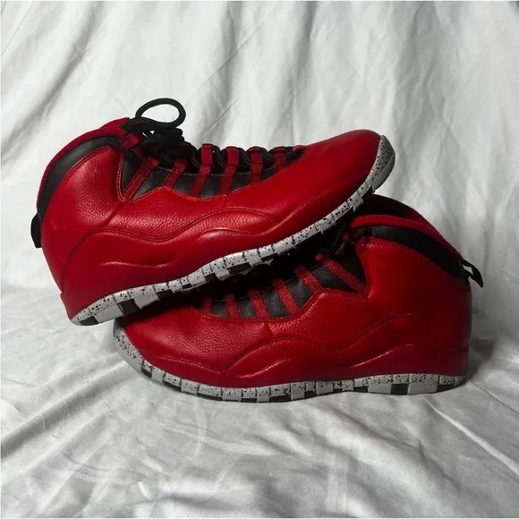 Jordan Red and Black Athletic Sneakers