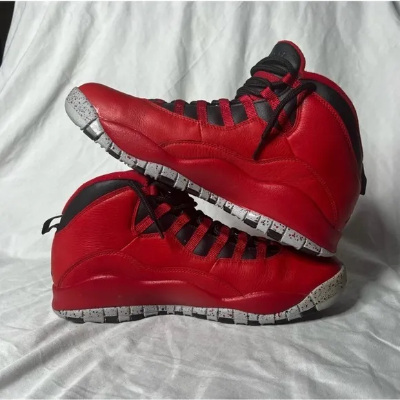 Jordan Red and Black Athletic Sneakers