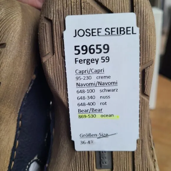 Josef Seibel Fergey 59 Womens Leather Fisherman Sandal SAMPLE EU 37 RARE NEW