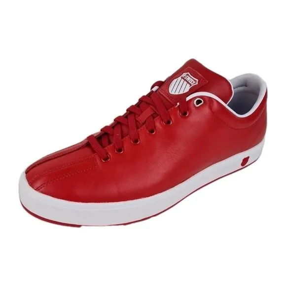 K-Swiss Classics Clean Men's Shoes Sneakers Leather Red Size 11