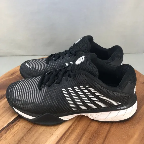 K-Swiss Ultrashot 3 Tennis Shoes Mens 9.5 Black White Comfort Performance